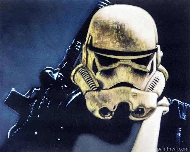 Aesthetic Stormtrooper Star Wars Painting By Numbers Kits