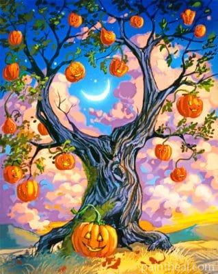Halloween Tree – 5D Diamond Painting Painting By Numbers Kits