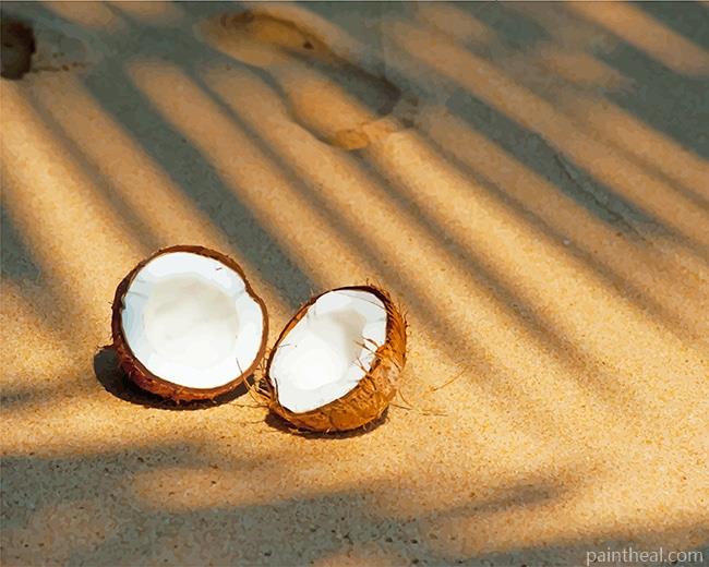 Sliced Coconut Painting By Numbers Kits