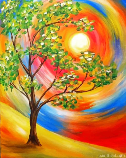 Colorful Tree Of Life Painting By Numbers Kits