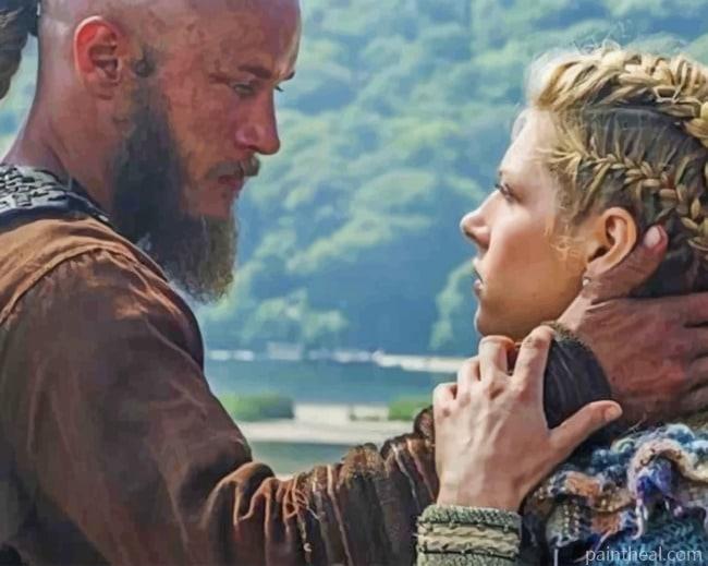 Ragnar And Lagertha Painting By Numbers Kits