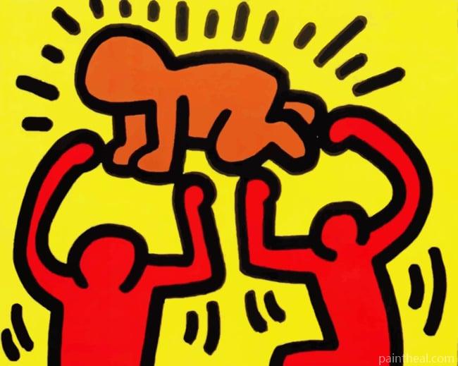 Keith Haring Art Painting By Numbers Kits
