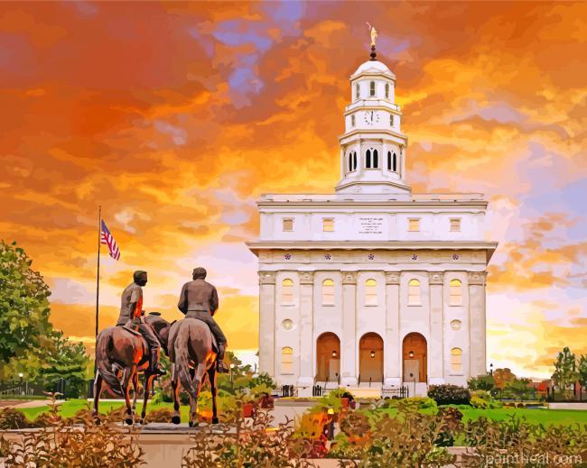 Nauvoo Temple Illinois Painting By Numbers Kits