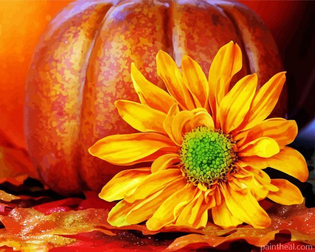 Fall Pumpkin Scene Painting By Numbers Kits
