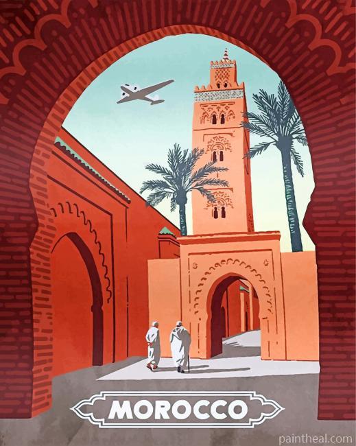 Morocco Illustration Painting By Numbers Kits