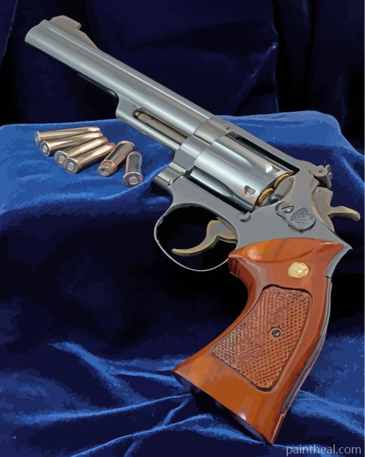 Aesthetic Cool Gun Painting By Numbers Kits