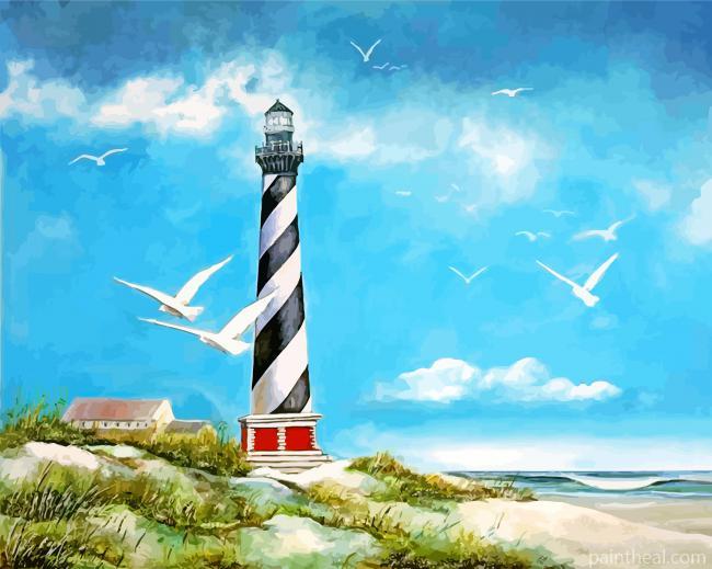 The Cape Hatteras Lighthouse Painting By Numbers Kits