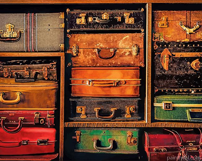 Travel Bags Painting By Numbers Kits