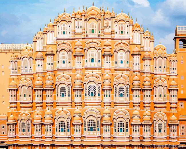 Hawa Mahal Painting By Numbers Kits