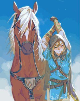 The Legend of Zelda Link Painting By Numbers Kits