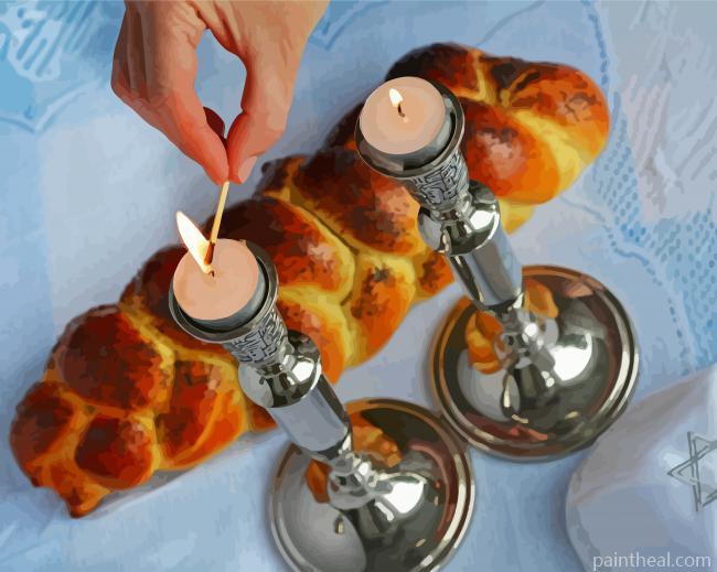 Shabbat Day Celebration Painting By Numbers Kits