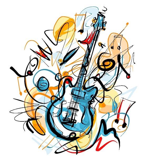 Music Electric Guitar Painting By Numbers Kits