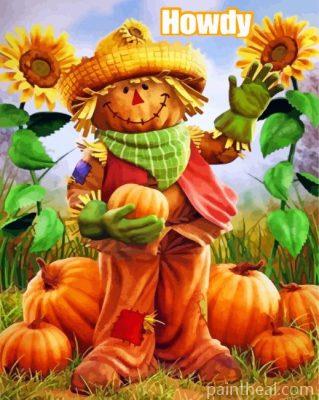 Fall Scarecrow Painting By Numbers Kits