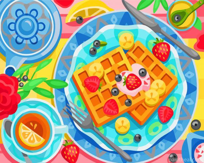 Belgian Waffles Painting By Numbers Kits