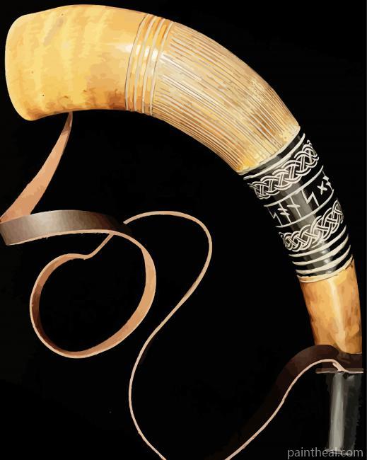 Viking Blowing Horn Painting By Numbers Kits