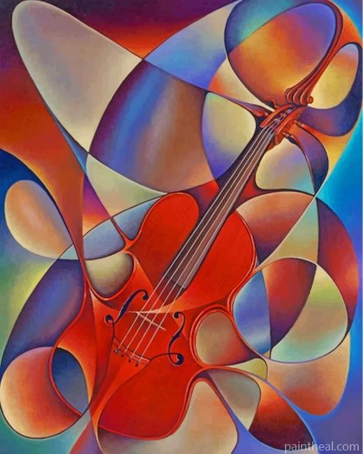 Dynamic Violin Painting By Numbers Kits