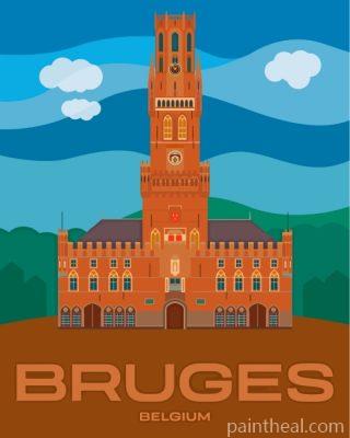 Belfry Of Bruges Painting By Numbers Kits