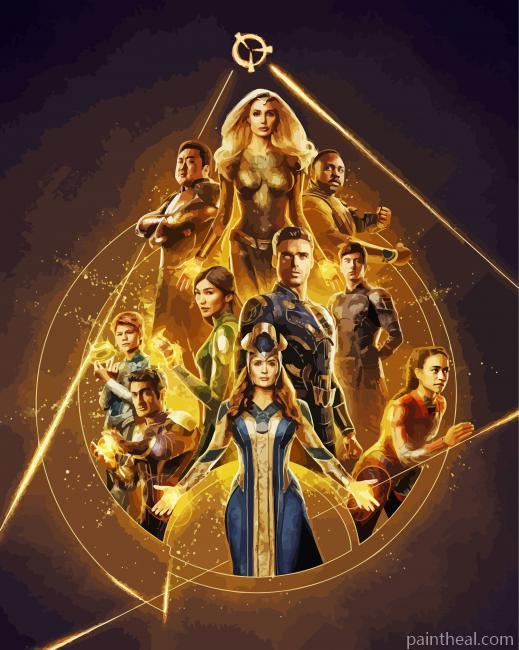 Eternals Poster Painting By Numbers Kits