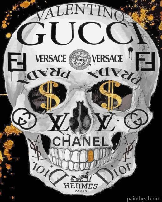 Aesthetic Skull Brands Painting By Numbers Kits