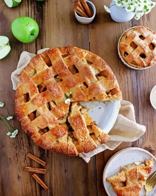 Classic Apple Pie Painting By Numbers Kits