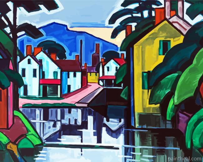 Ond Canal Port Oscar Bluemner Painting By Numbers Kits