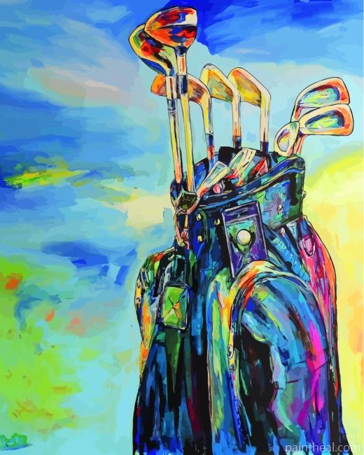 Golf Bag Painting By Numbers Kits