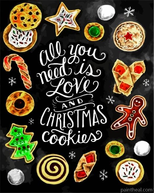 Christmas Quote Painting By Numbers Kits