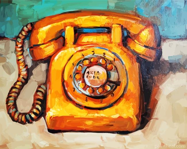 Retro Phone Painting By Numbers Kits