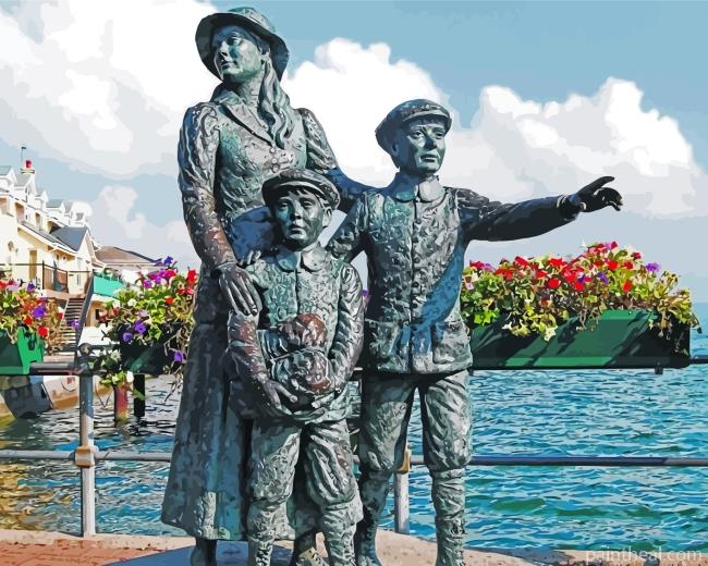 Annie Moore Monument Ireland Painting By Numbers Kits