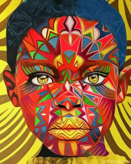Trippy Black Boy Painting By Numbers Kits