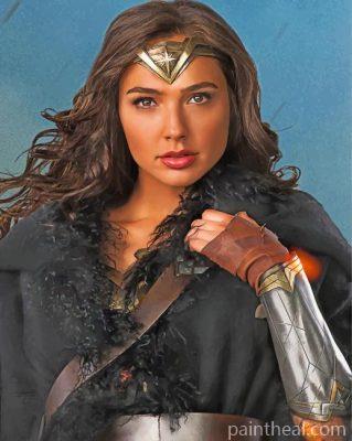 Beautiful Wonder Woman Painting By Numbers Kits
