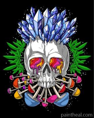 Psychedelic Skull Painting By Numbers Kits