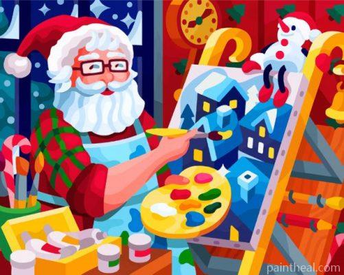 The Painter Santa Painting By Numbers Kits