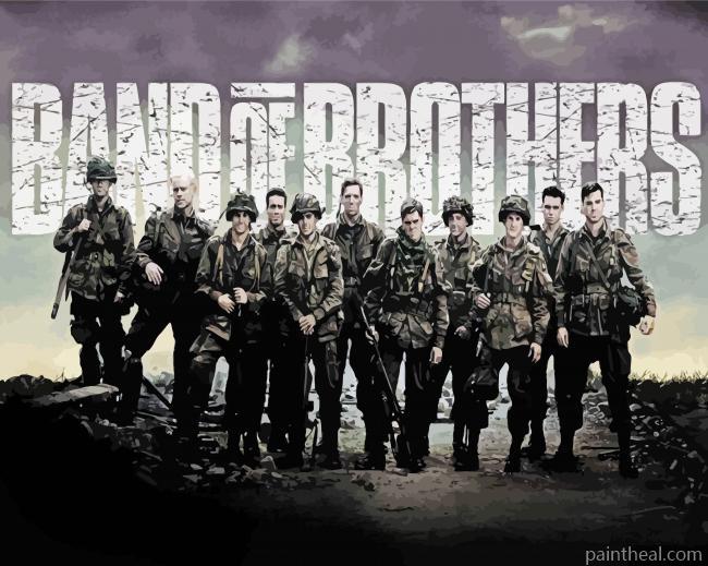 Band of Brothers Movie Poster Painting By Numbers Kits