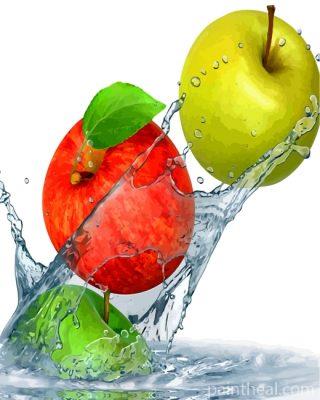 Water Squirt Apples Painting By Numbers Kits