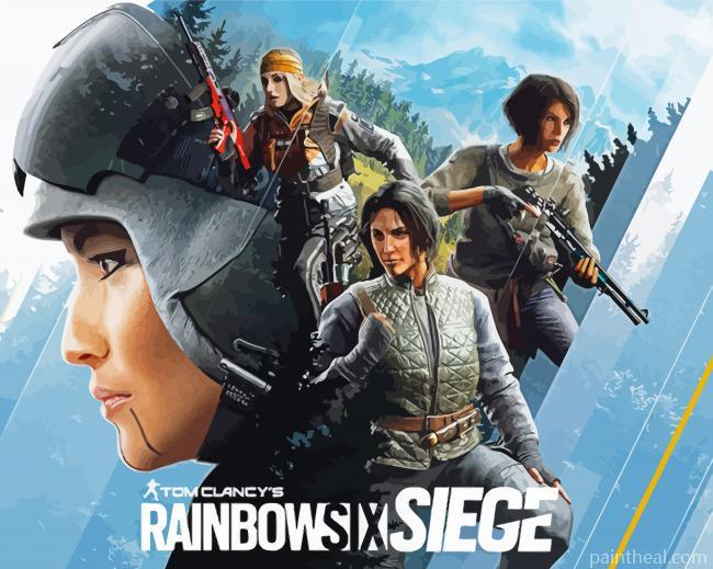 Rainbow Six Siege Game Painting By Numbers Kits