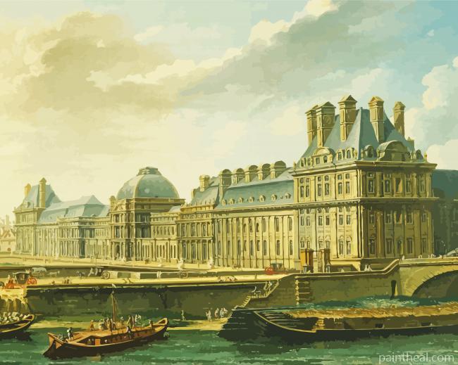 Tuileries Palace Art Painting By Numbers Kits