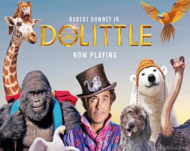 The Dolittle Movie Poster Painting By Numbers Kits