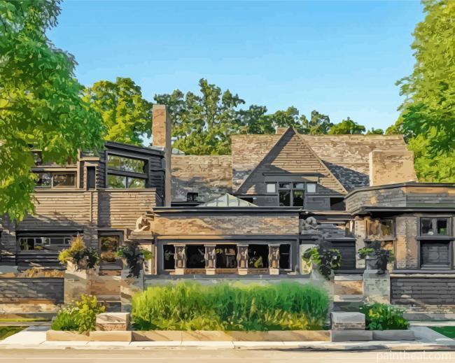 Frank Lloyd Wright Houses Painting By Numbers Kits