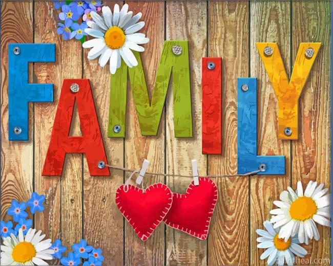 Aesthetic Family Painting By Numbers Kits