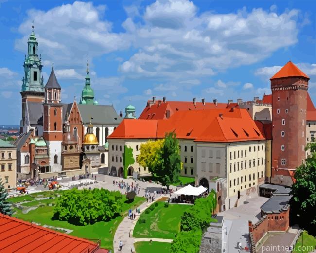Wawel Castle Krakow Painting By Numbers Kits
