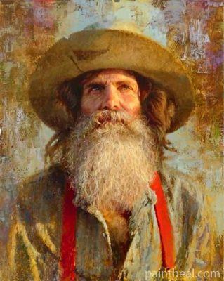 Bearded Cowboy Painting By Numbers Kits