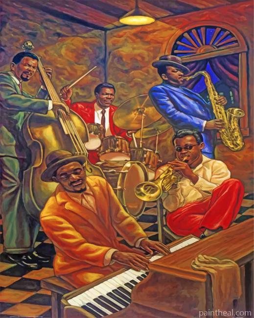 African Musicians Painting By Numbers Kits