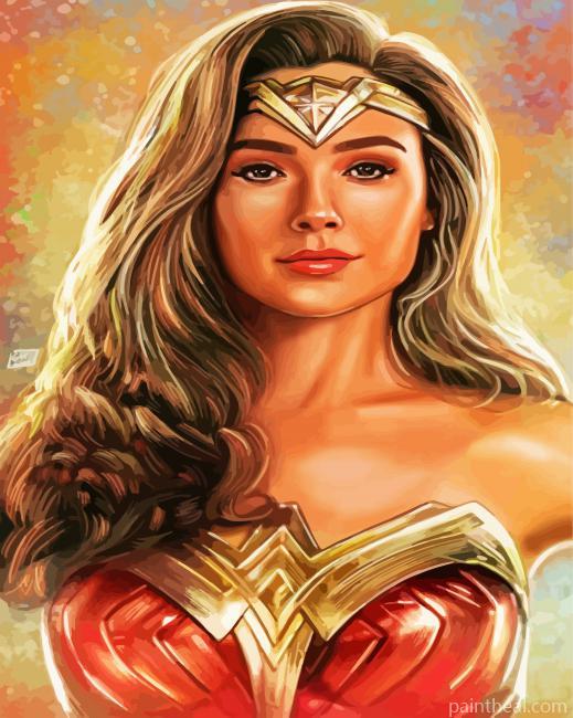 Aesthetic Wonder Woman Painting By Numbers Kits
