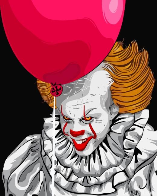 It Movie Pennywise Painting By Numbers Kits