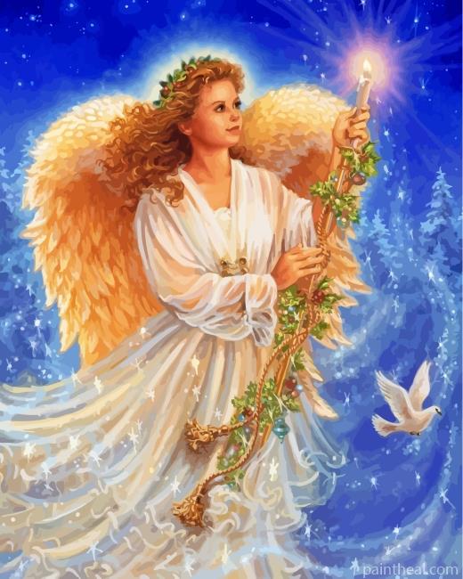 Christmas Angel Painting By Numbers Kits