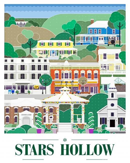 Stars Hollow Connecticut Painting By Numbers Kits