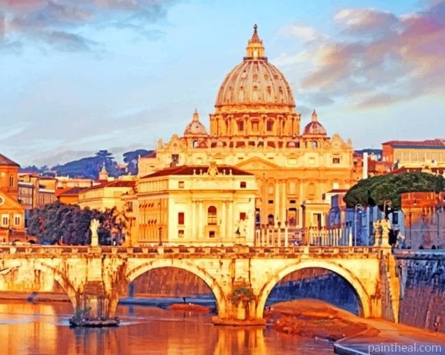 Saint Peter Basilica Museum Painting By Numbers Kits