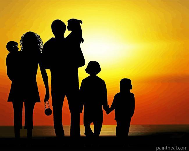 Family Portrait Painting By Numbers Kits