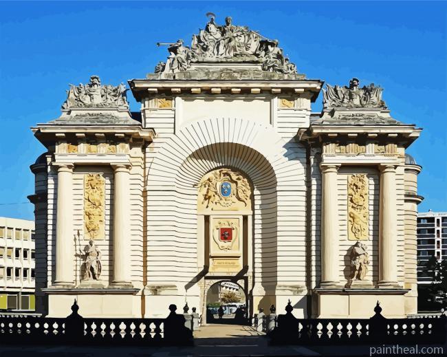 Porte de Paris Lille Painting By Numbers Kits